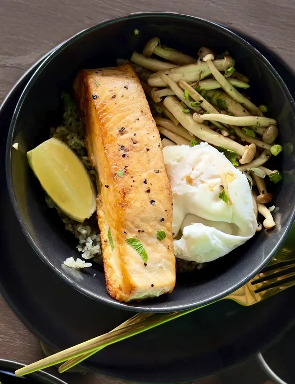 Salmon with Basmati Rice
